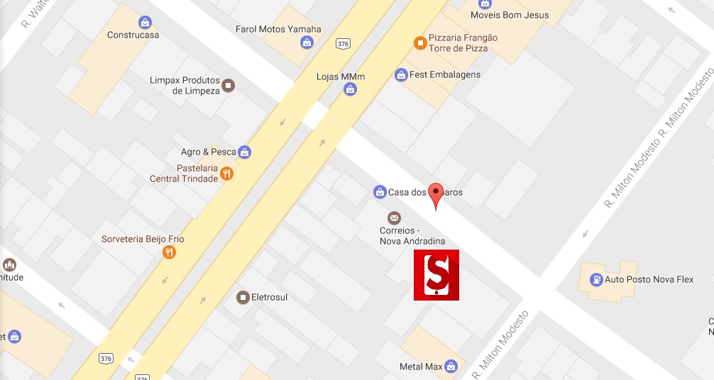 Localização da Sim Celulares em Nova Andradina - Foto: Google Maps